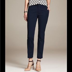 Banana Republic Blue Cropped Ankle Pants